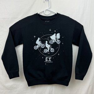 E.T. The Extra-Terrestrial Universal Unisex S Long Sleeve Sweatshirt Black